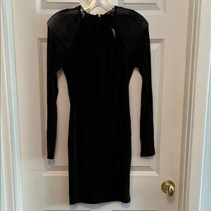 Xtaren Chic Black Long Sleeve Dress